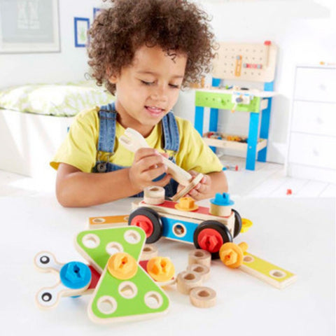Hape Basic Builder Set (42 Pieces) | KidzInc Australia | Online Educational Toy Store