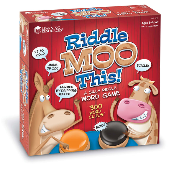 Learning Resources - Riddle Moo This! A Riddle Word Game | KidzInc Australia | Online Educational Toy Store