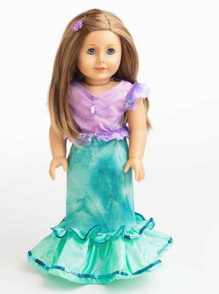 Little Adventures - Mermaid Doll Dress | KidzInc Australia | Online Educational Toy Store