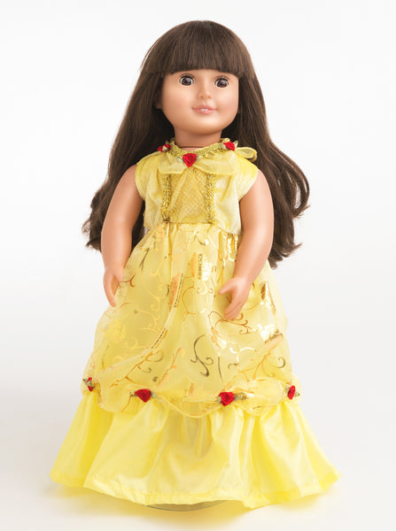 Little Adventures - Yellow Beauty Doll Dress | KidzInc Australia | Online Educational Toy Store