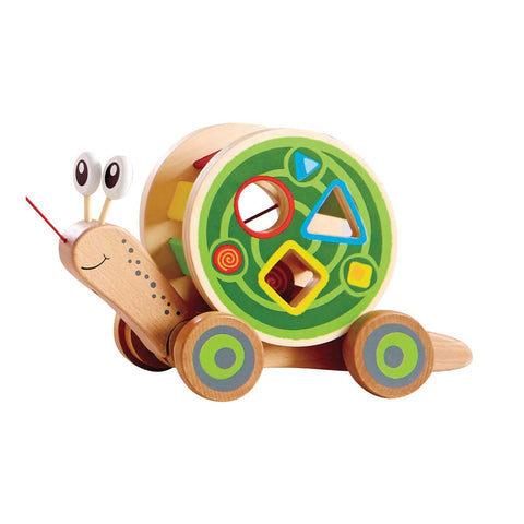 Hape - Snail Pull and Play Sorter | KidzInc Australia | Online Educational Toy Store