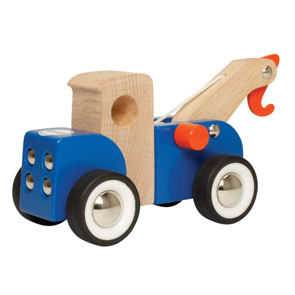 GOTOY - Classic Wood Tow Truck | KidzInc Australia | Online Educational Toy Store