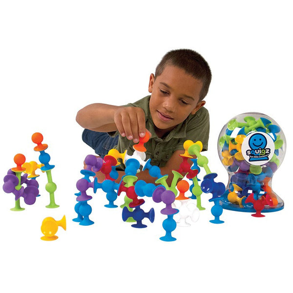 Fat Brain Toys Co - Deluxe Squigz 50 Pieces | KidzInc Australia | Online Educational Toy Store