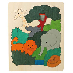 GEORGE LUCK DOUBLE Puzzle Arche de Noé GL8246 Jouet éducatif en bois