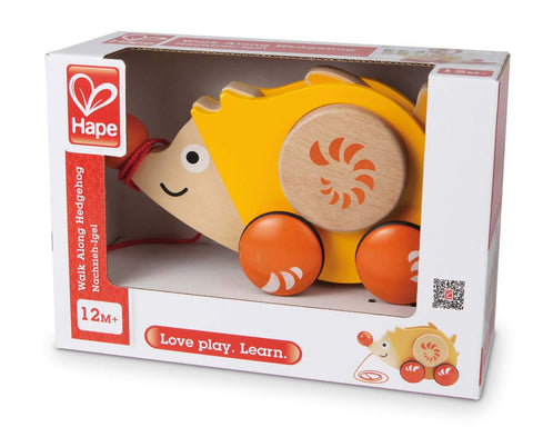 Hape - Walk Along Hedgehog | KidzInc Australia | Online Educational Toy Store