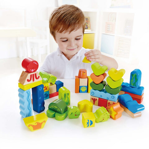 Hape - Under The Sea Blocks | KidzInc Australia | Online Educational Toy Store