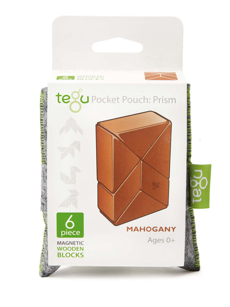 Tegu Pocket Pouch Prism Mahogany | KidzInc Australia | Online Educational Toy Store