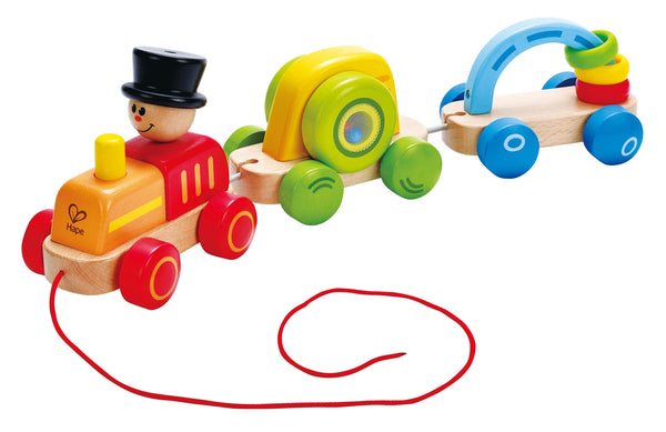 Hape - Triple Play Train | KidzInc Australia | Online Educational Toy Store