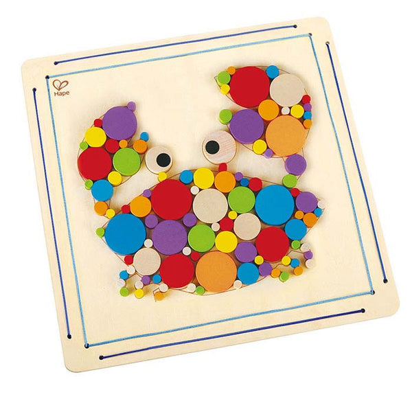 Hape - Crabby Mosaic Kit | KidzInc Australia | Online Educational Toy Store