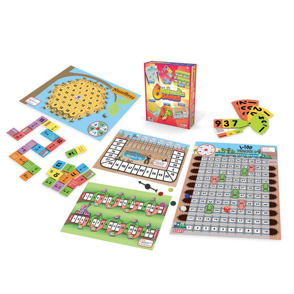 Junior Learning - Mathematics Games, Set of 6 | KidzInc Australia | Online Educational Toy Store
