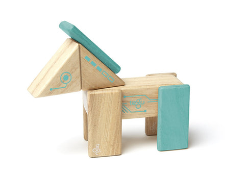 Tegu Future Robo Magnetic Wooden Block Set | KidzInc Australia | Online Educational Toy Store