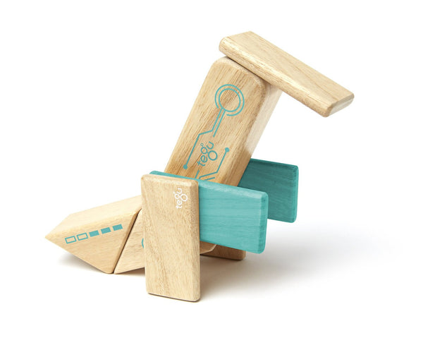 Tegu Future Robo Magnetic Wooden Block Set | KidzInc Australia | Online Educational Toy Store