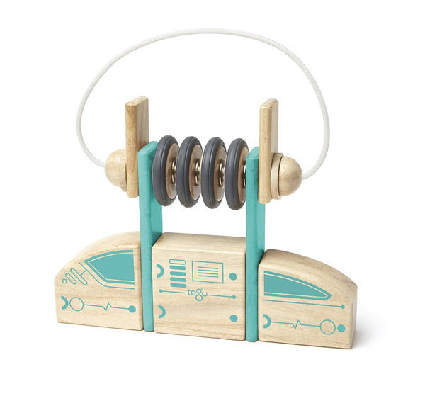 Tegu Future Circuit Racer Magnetic Wooden Block Set | KidzInc Australia | Online Educational Toy Store