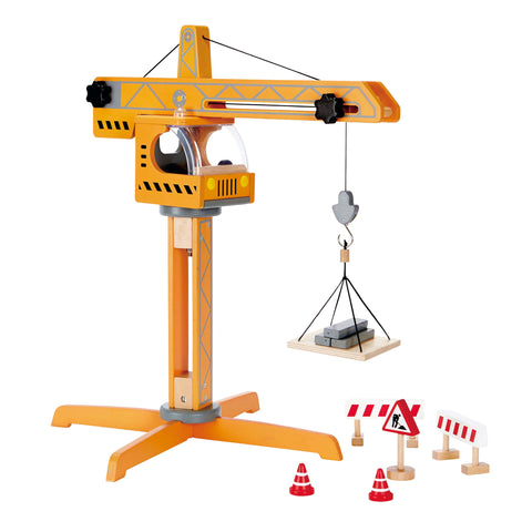 Hape - Crane Lift | KidzInc Australia | Online Educational Toy Store