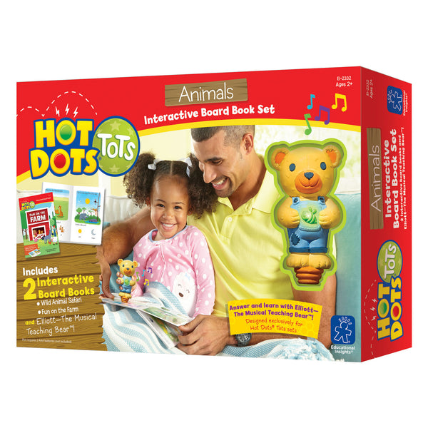 Educational Insights - Hot Dots Tots Board Book Set Animals | KidzInc Australia | Online Educational Toy Store