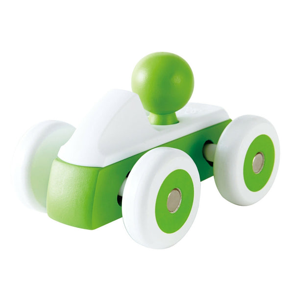 Hape - Rolling Roadster Green Wooden Toy Car | KidzInc Australia | Online Educational Toy Store