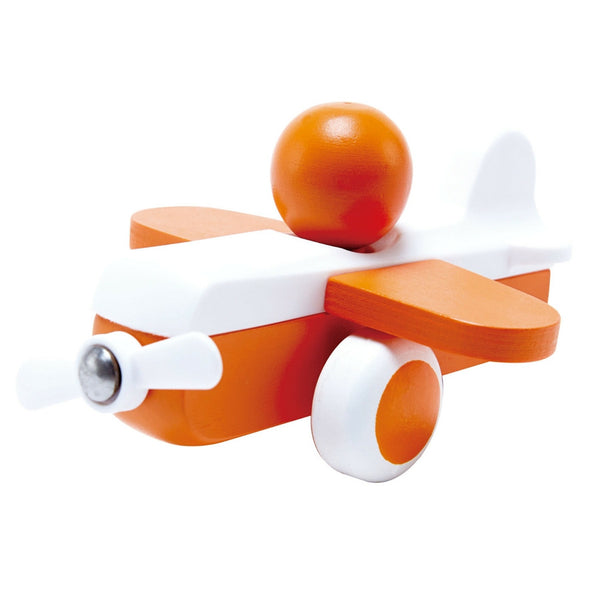 Hape - Sky Flyer Orange Wooden Toy Plane | KidzInc Australia | Online Educational Toy Store