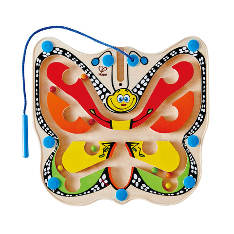 Hape - Colour Flutter Butterfly Wooden Maze Puzzle | KidzInc Australia | Online Educational Toy Store