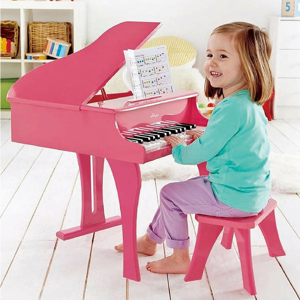 Hape - Pink Grand Piano | KidzInc Australia | Online Educational Toy Store