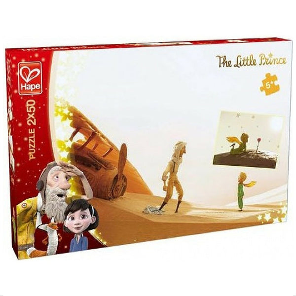 Hape - The Little Prince Loving Friends Puzzle ( 2 x 50 Pieces) | KidzInc Australia | Online Educational Toy Store
