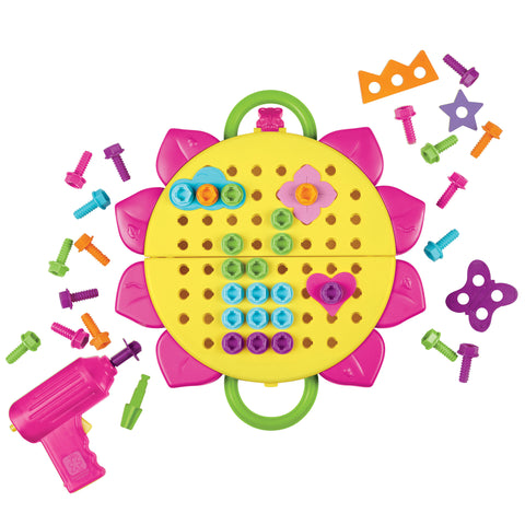 Educational Insights - Design & Drill Flower Power Studio | KidzInc Australia | Online Educational Toy Store