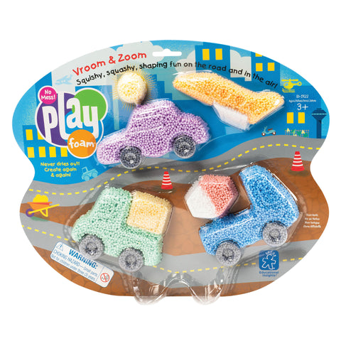 Educational Insights - Playfoam Vroom and Zoom Themed Set | KidzInc Australia | Online Educational Toy Store