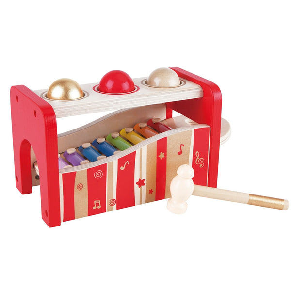 Hape - Pound and Tap Bench Music Set 30th Anniversary 2016 Limited Edition | KidzInc Australia | Online Educational Toy Store