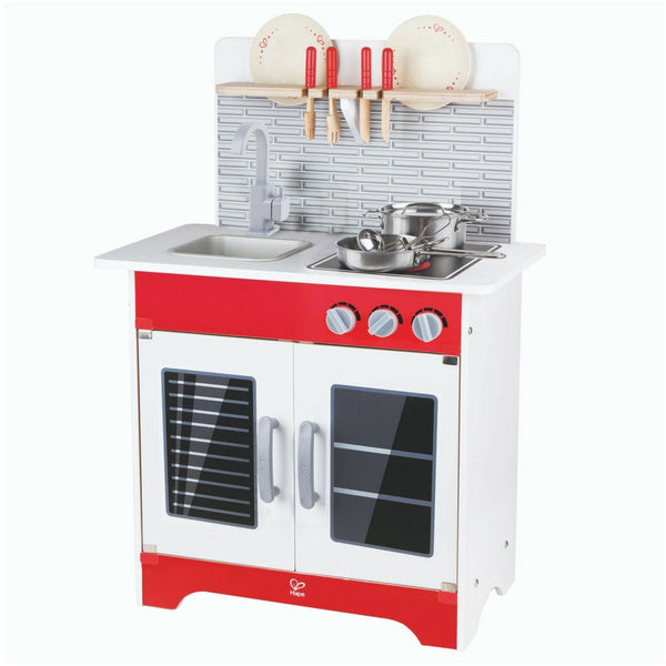 Hape - Gourmet Kitchen With Accessories Special Christmas Edition | KidzInc Australia | Online Educational Toy Store