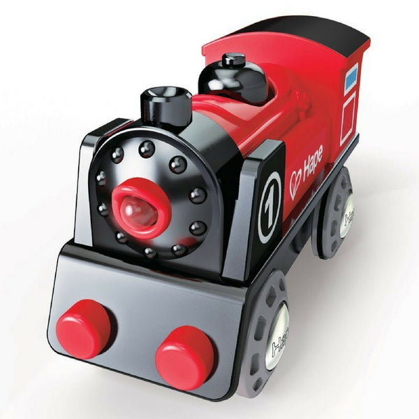 Hape - Battery Powered Engine No 1 Wooden Train | KidzInc Australia | Online Educational Toy Store