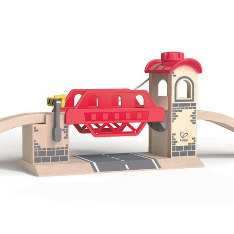 Hape - Railway Lifting Bridge Train Set | KidzInc Australia | Online Educational Toy Store