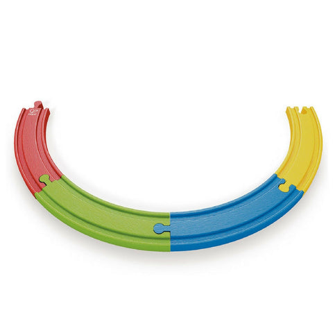 Hape - Railway Rainbow Train Track Pack | KidzInc Australia | Online Educational Toy Store