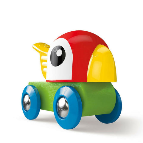 Hape - Railway Whistling Parrot Train Engine | KidzInc Australia | Online Educational Toy Store