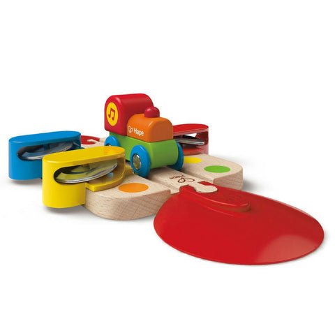 Hape - Railway Tambourine Tune Train Track | KidzInc Australia | Online Educational Toy Store
