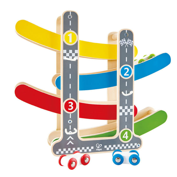 Hape - Fast Flip Wooden Racetrack | KidzInc Australia | Online Educational Toy Store