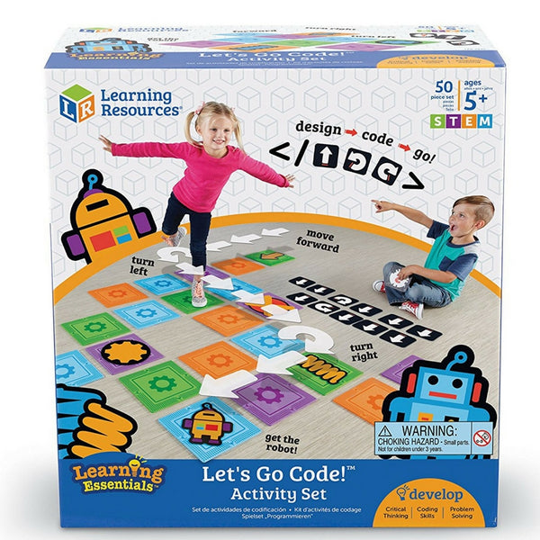 Learning Resources - Coding Buddies Let's Go Code! Activity Set, 50 Pieces | KidzInc Australia | Online Educational Toy Store