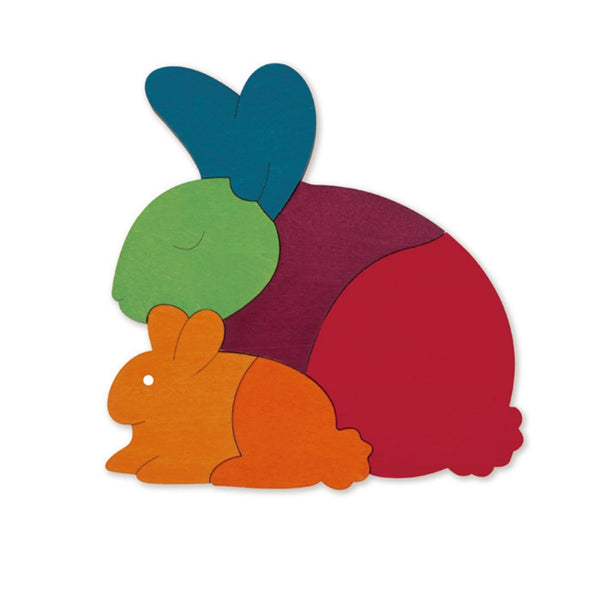 George Luck Rainbow Rabbit Wooden Puzzle | KidzInc Australia | Online Educational Toys 2