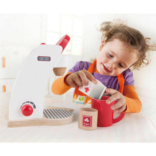 Hape - Coffee Maker White | KidzInc Australia | Online Educational Toy Store