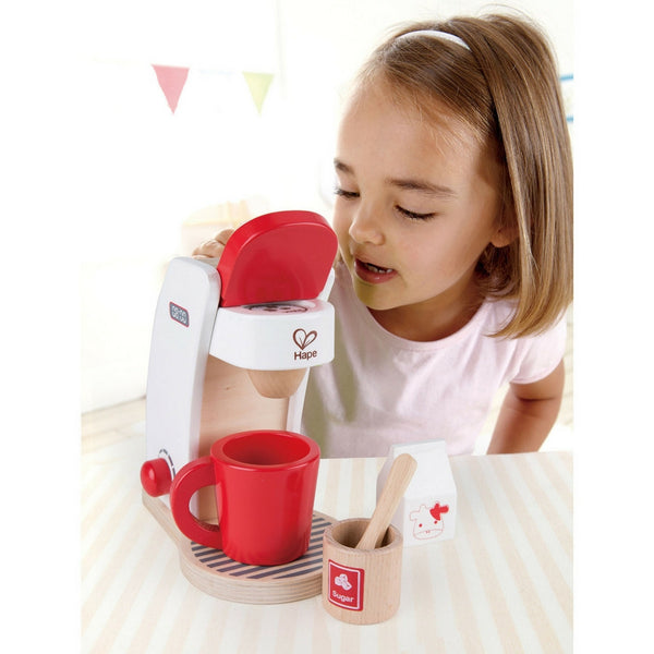 Hape - Coffee Maker White | KidzInc Australia | Online Educational Toy Store