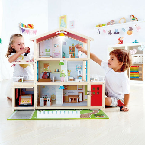 Hape - Doll Family Mansion | KidzInc Australia | Online Educational Toy Store
