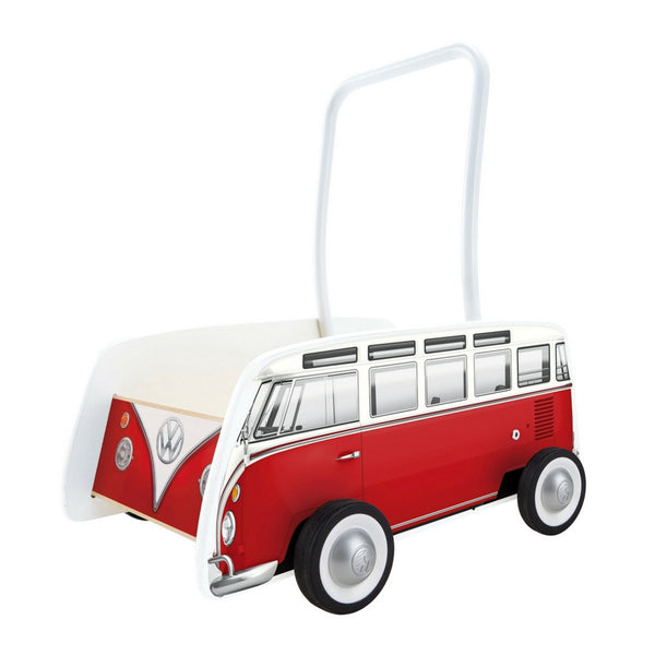 Hape - Classical Bus T1 Baby Walker (Red) | KidzInc Australia | Online Educational Toy Store