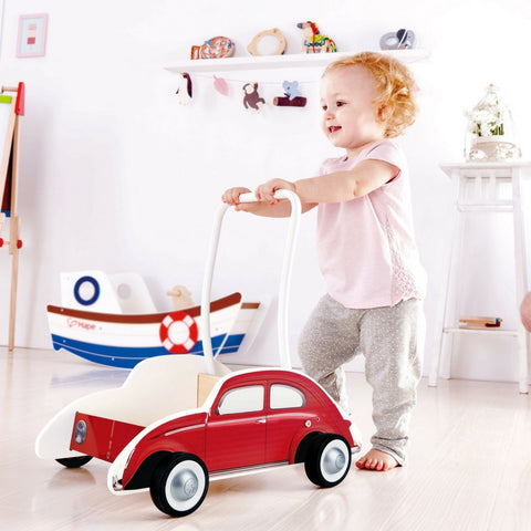 Hape - Beetle Wooden Walker (Red) | KidzInc Australia | Online Educational Toy Store