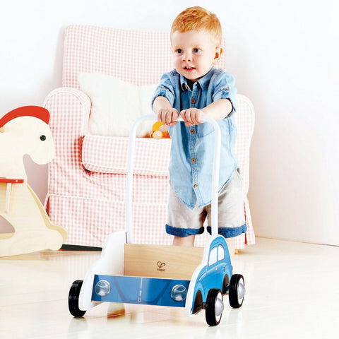 Hape - Beetle Wooden Walker (Blue) | KidzInc Australia | Online Educational Toy Store