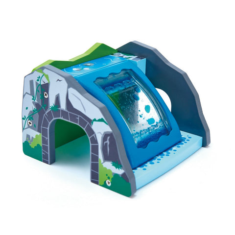 Hape - Railway Waterfall Tunnel Set | KidzInc Australia | Online Educational Toy Store