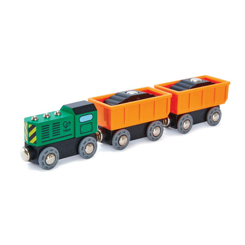 Hape - Railway Diesel Freight Train | KidzInc Australia | Online Educational Toy Store