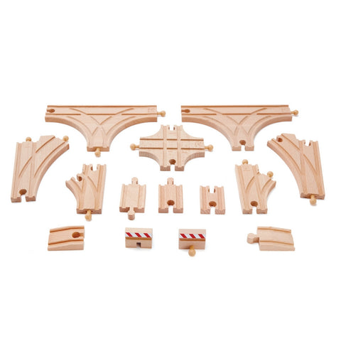 Hape - Railway Advanced Track Building Kit | KidzInc Australia | Online Educational Toy Store