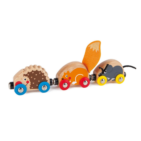 Hape - Railway Tactile Animal Train | KidzInc Australia | Online Educational Toy Store