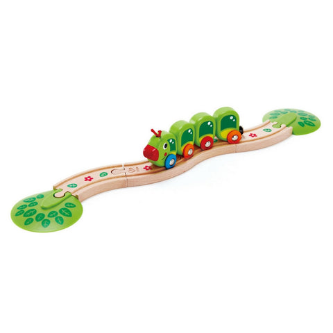 Hape - Railway Caterpillar Train Set | KidzInc Australia | Online Educational Toy Store