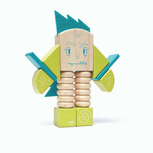 Tegu - Sticky Monsters  Zip Zap 12 Pieces | KidzInc Australia | Online Educational Toy Store