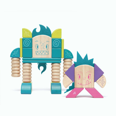 Tegu - Sticky Monsters Beans and Tum Tum 30 Pieces | KidzInc Australia | Online Educational Toy Store
