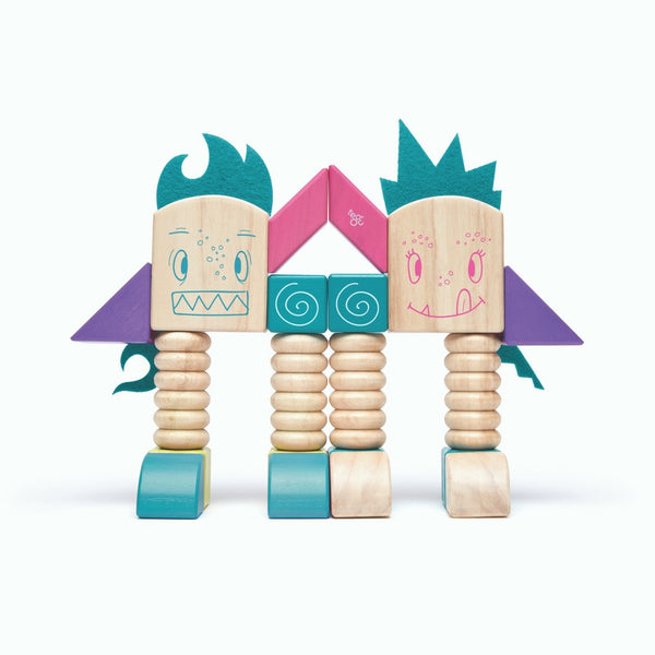 Tegu - Sticky Monsters Beans and Tum Tum 30 Pieces | KidzInc Australia | Online Educational Toy Store